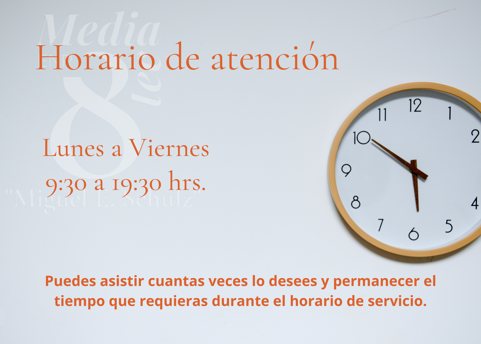 horario de servicio